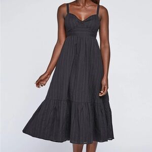 Black Gentle Fawn Shaw Midi Dress